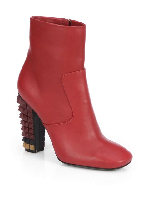 fendi red ankle boots|Fendi cowboy boots sale.